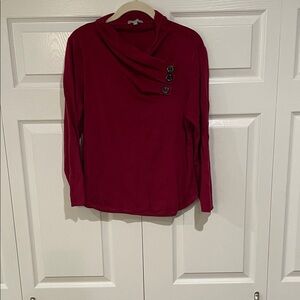 Habitat Deep Red Knit Top